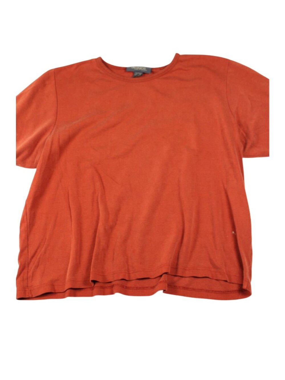 Plus Size Rust Orange Short Sleeve Top By Designs Lane Bryant 22/24
